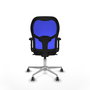 PIQUERAS Y CRESPO Silla de Oficina Jorquera con Mecanismo Sincro Azul y Negro