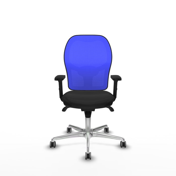 PIQUERAS Y CRESPO Silla de Oficina Jorquera con Mecanismo Sincro Azul y Negro