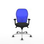 PIQUERAS Y CRESPO Silla de Oficina Jorquera con Mecanismo Sincro Azul y Negro