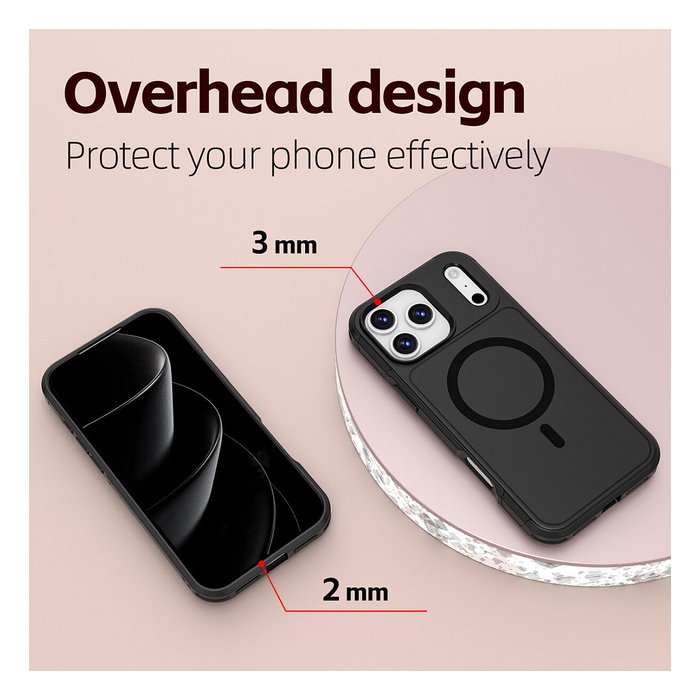 4smarts Defend Case Bumper para Apple iPhone 17 Pro Max (6.9") - Resistente a Golpes, Negro 4smarts Defend Case Bumper para Apple iPhone 17 Pro Max (6.9") - Resistente a Golpes, Negro