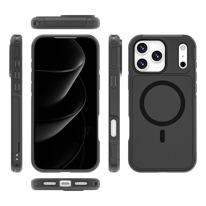4smarts Defend Case Bumper para Apple iPhone 17 Pro Max (6.9") - Resistente a Golpes, Negro 4smarts Defend Case Bumper para Apple iPhone 17 Pro Max (6.9") - Resistente a Golpes, Negro