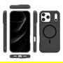 4smarts Defend Case Funda para Apple iPhone 17 Pro Max, Negro, Bumper Resistente a Golpes hasta 1.2m