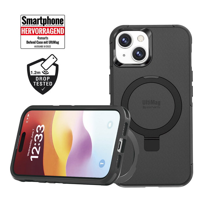 4smarts Defend Case Bumper para Apple iPhone 17 Pro Max (6.9") - Resistente a Golpes, Negro 4smarts Defend Case Bumper para Apple iPhone 17 Pro Max (6.9") - Resistente a Golpes, Negro