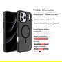 4smarts Defend Case Funda para Apple iPhone 17 Pro Max, Negro, Bumper Resistente a Golpes hasta 1.2m