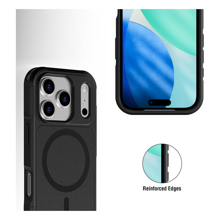 4smarts Defend Case Bumper para Apple iPhone 17 Pro Max (6.9") - Resistente a Golpes, Negro 4smarts Defend Case Bumper para Apple iPhone 17 Pro Max (6.9") - Resistente a Golpes, Negro