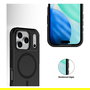 4smarts Defend Case Funda para Apple iPhone 17 Pro Max, Negro, Bumper Resistente a Golpes hasta 1.2m