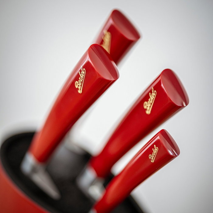 Berkel Elegance Red Roast-Set 3-pcs. de 3 piezas en color plata/rojo Skew B18R8ZXAHP