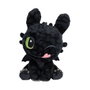 Schmidt Spiele 42839 Dragons: Ohnezahn, Juguete de Dragón de Felpa Negro, 18 cm