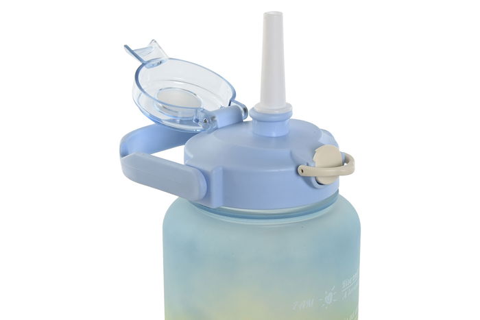 DKD Home Decor Botella Basicos Multicolor Rosa 10.5 x 30.5 x 10.5 cm (6 Unidades) PP PET Free BPA