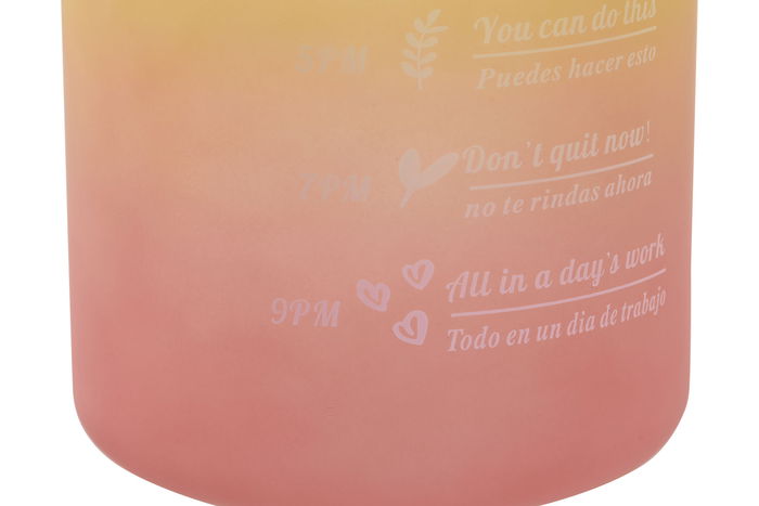 DKD Home Decor Botella Basicos Multicolor Rosa 10.5 x 30.5 x 10.5 cm (6 Unidades) PP PET Free BPA