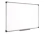 Bi-office Pizarra Blanca Magnética Maya W Cerámica Vitrificada Marco Aluminio 180 x 90 cm con Bandeja