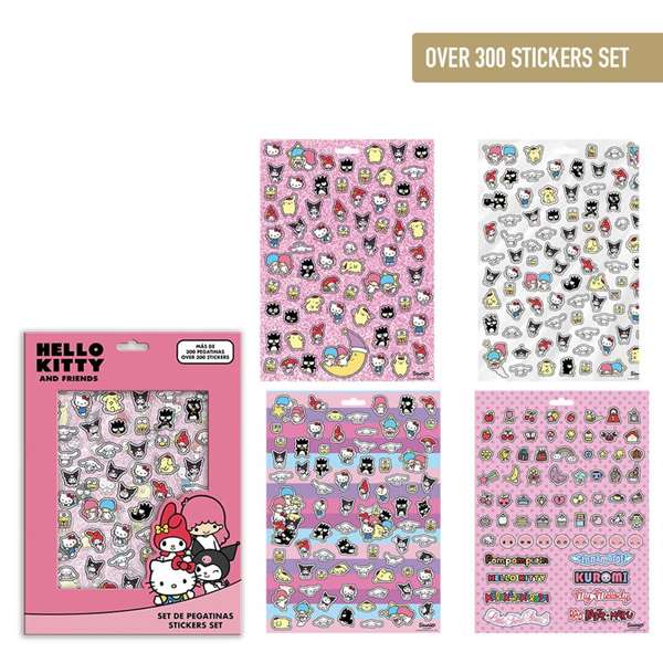 Cerdá Pack Pegatinas Hello Kitty 18.0 x 25.0 x 0.1 cm, Rosa