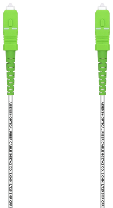 Aisens Latiguillo de Fibra Óptica G657A2 3.0 30m SC/APC-SC/APC Blanco