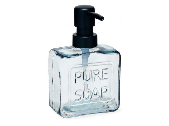 Berilo Dispensador Jabón Negro 250 ml con Dimensiones 9x15x5 cm (Set de 12)