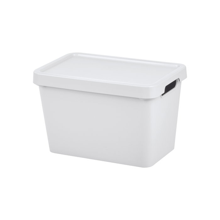 Inde Caja de Almacenaje Maya Blanca con Tapa 6.4L (12 Unidades) Inde Caja de Almacenaje Maya Blanca con Tapa 6.4L (12 Unidades)