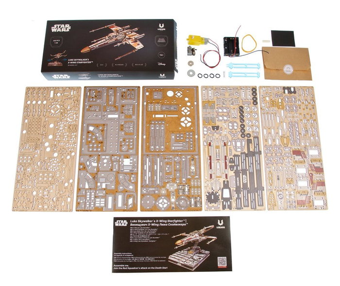 Ugears Star Wars Maqueta de madera Luke Skywalker's X-Wing Starfighter