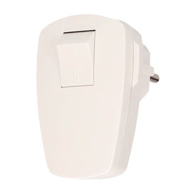 GSC Evolution Clavija de enchufe con interruptor Blanco