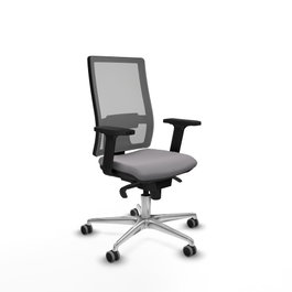PIQUERAS Y CRESPO Silla de oficina Horna Gris con mecanismo Sincro
