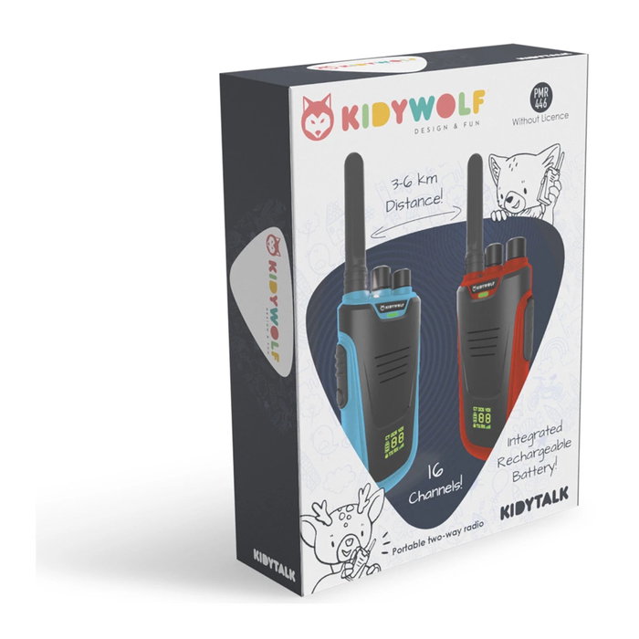 Kidywolf Kidytalk Walkie-Talkies con linterna