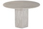 DKD Home Decor Mesa Redonda Comedor Moderno Gris 120 x 75 x 120 cm