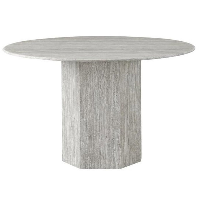 DKD Home Decor Mesa Redonda Comedor Moderno Gris 120 x 75 x 120 cm DKD Home Decor Mesa Redonda Comedor Moderno Gris 120 x 75 x 120 cm