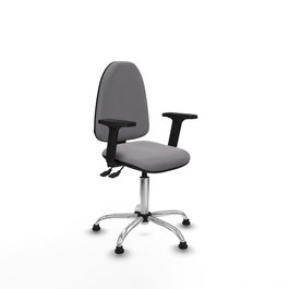 PIQUERAS Y CRESPO Silla de oficina Aýna Gris con mecanismo Asincro
