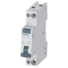 Siemens 5SV1316-6KK10 FI/LS compacto 6kA Tipo A 30mA B10 1TE