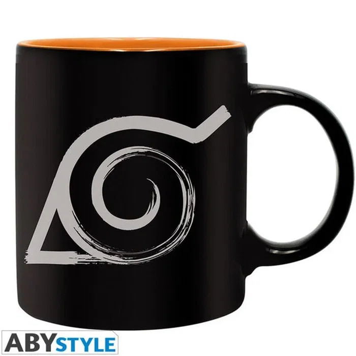 Abysse Taza de cerámica Naruto, diseño original, altura 10 cm, color negro, 400 g