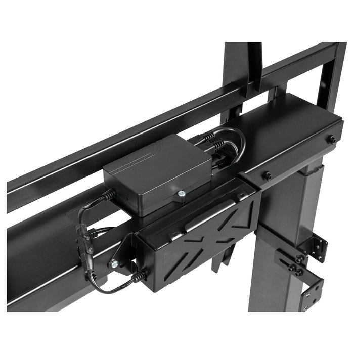 EQUIP Retail 1TFT Brazo de TV motorizado de 1 articulación, soporte universal para pantallas de 55"-100" y hasta 120 kg, color negro