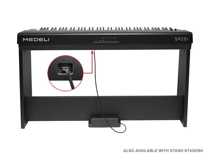 Piano de Escenario Medeli 88 Teclas Sp201/Bk