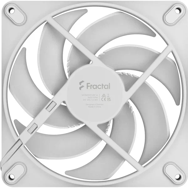 Fractal Design FD-F-MO1-1402 Ventilador Momentum 140mm Blanco para Caja de Ordenador