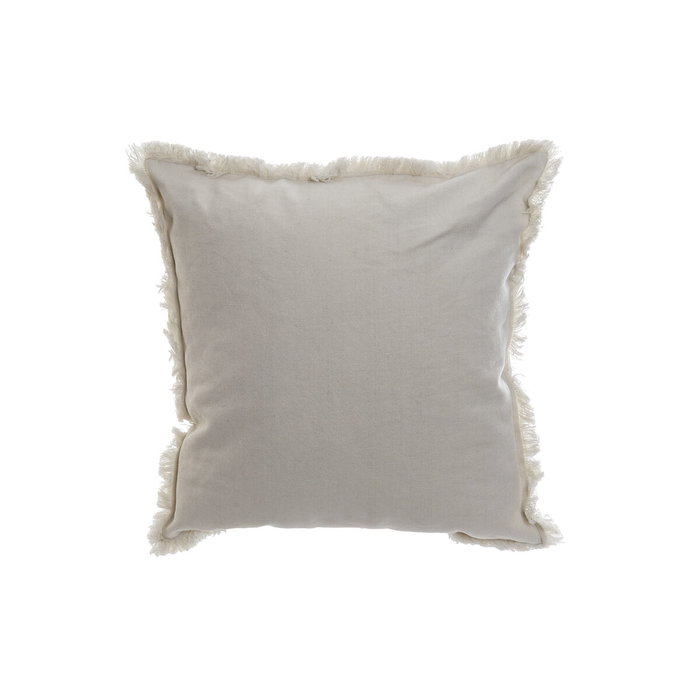 DKD Home Decor Cojin Atlantico 400gsm, Azul y Blanco Marino con Flecos, 45 x 45 x 10 cm, 2 Unidades, Funda de Poliester con Cremallera