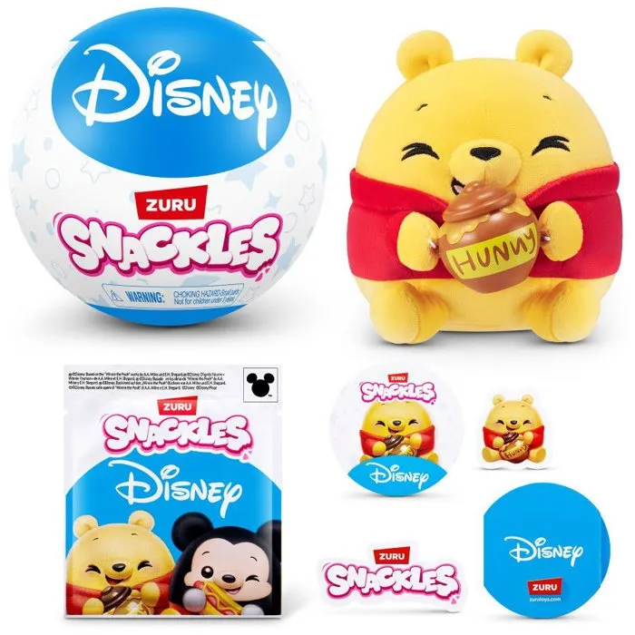Zuru Disney Snackles Cápsula Sorpresa - Peluche - Modelo Aleatorio 13 cm - ZUR1755902022793