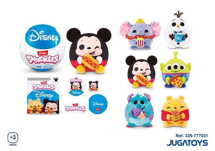 Zuru Peluche Disney Snackles en bola sorpresa Edición Limitada