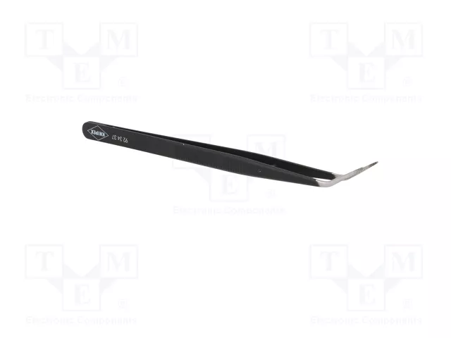 KNIPEX Pinza acodada de precisión 155 mm negro