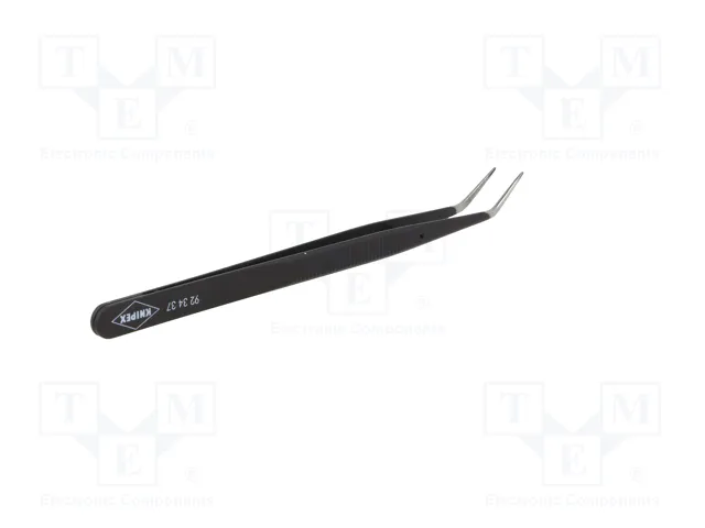 KNIPEX Pinza acodada de precisión 155 mm negro