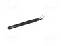 KNIPEX Pinza acodada de precisión 155 mm negro