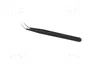 KNIPEX Pinza acodada de precisión 155 mm negro
