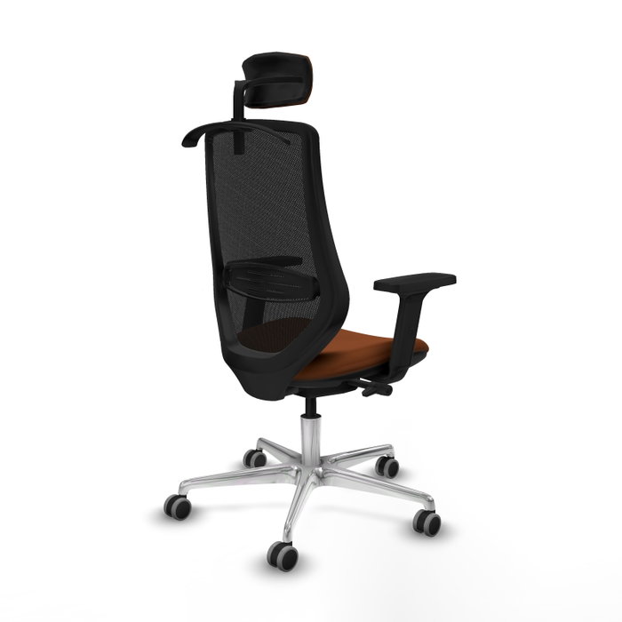 PIQUERAS Y CRESPO Silla de oficina Mardos con Mecanismo Sincro/Traslack Marrón y Negro PIQUERAS Y CRESPO Silla de oficina Mardos con Mecanismo Sincro/Traslack Marrón y Negro