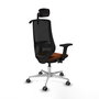 PIQUERAS Y CRESPO Silla de oficina Mardos con Mecanismo Sincro/Traslack Marrón y Negro