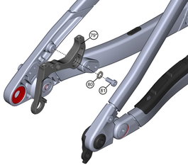 Ghost Kit Soporte Freno ABS 203mm con Arandela y Tornillo 2025 Bicicleta