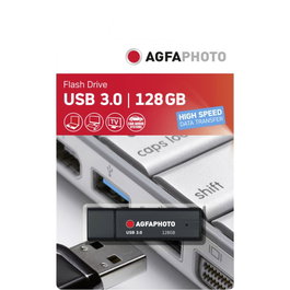 AgfaPhoto 10572 USB 3.2 Gen 1 128GB Tapa Negro
