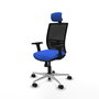 PIQUERAS Y CRESPO Silla de oficina Yunquera Azul y Negro