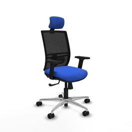 PIQUERAS Y CRESPO Silla de oficina Yunquera Azul y Negro