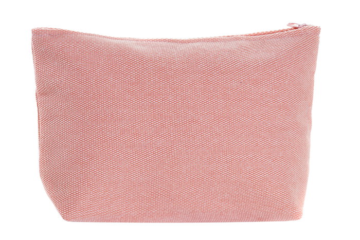 DKD Home Decor Neceser Mediterraneo Verde Menta Coral Lienzo Poliester 7 x 15 x 25 cm (2 Unidades)