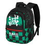 Karactermania Mochila Demon Slayer Run. Plus FAN Su, Gran Capacidad, 3 Compartimentos, Puerto USB, Repelente Líquidos, 44x34x21 cm