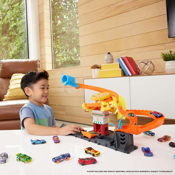 Hot Wheels City Ataque De La Serpiente HTN81 Set de Juego +3 Años Vehículo a Escala 1:64 Incluido