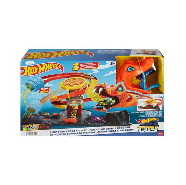 Hot Wheels City Ataque De La Serpiente HTN81 Set de Juego +3 Años Vehículo a Escala 1:64 Incluido