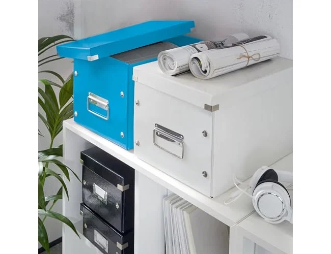 Leitz Caja Click&Store Cúbica Grande Azul 30L Leitz Caja Click&Store Cúbica Grande Azul 30L