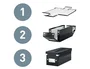 Leitz Caja Click&Store Cúbica Grande Azul 30L